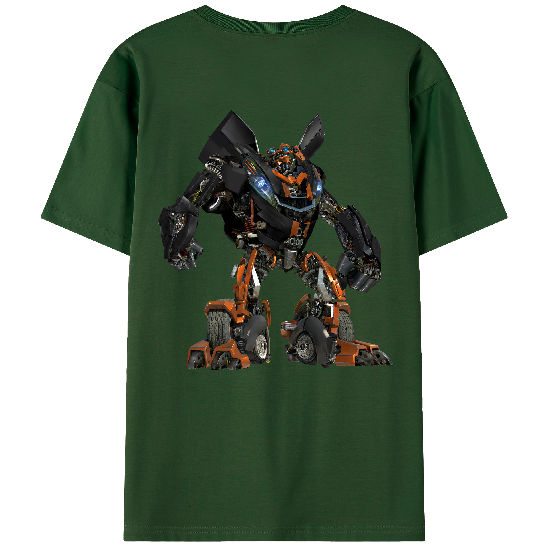 （画像用） Transformers トランスフォーマー 綿100％半袖Tシャツ（背面プリント）